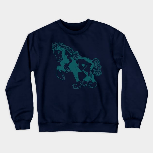 Fluffy Pony Crewneck Sweatshirt by Copperbora
